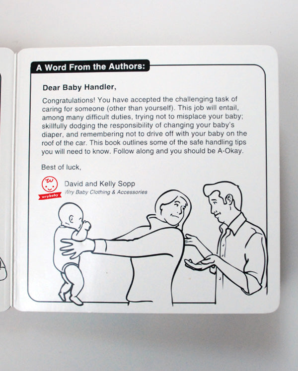 The introduction to the baby instruction book by wrybaby founders, David Sopp and Kelly Sopp