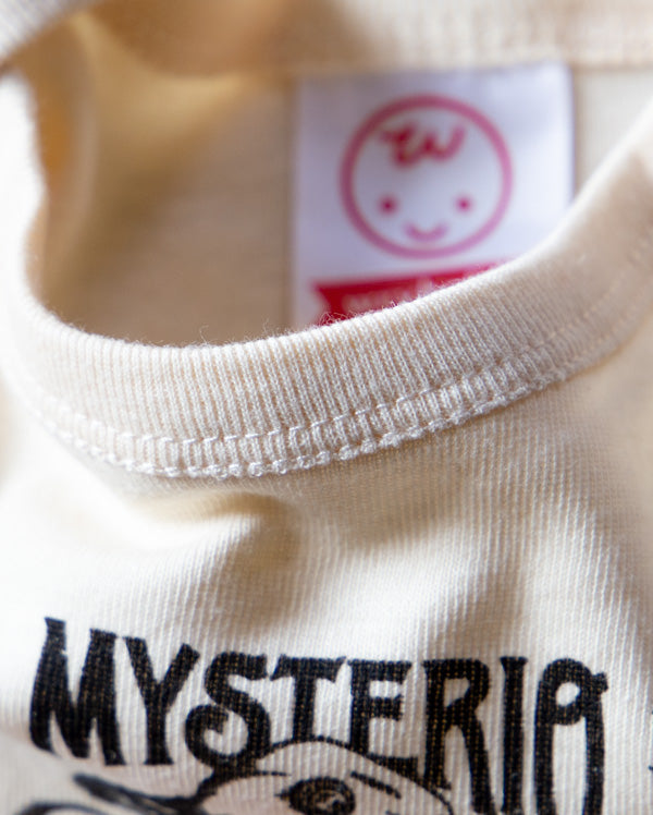 Collar of Mysterio funny baby tshirt from wrybaby