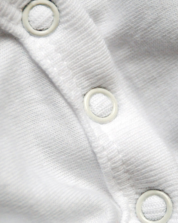 White soft cotton onesie from wrybaby