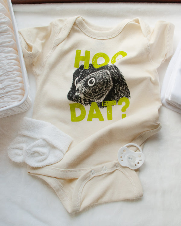 Hoo Dat? Funny owl baby shower gift